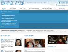 Tablet Screenshot of inhomedentalcare.com